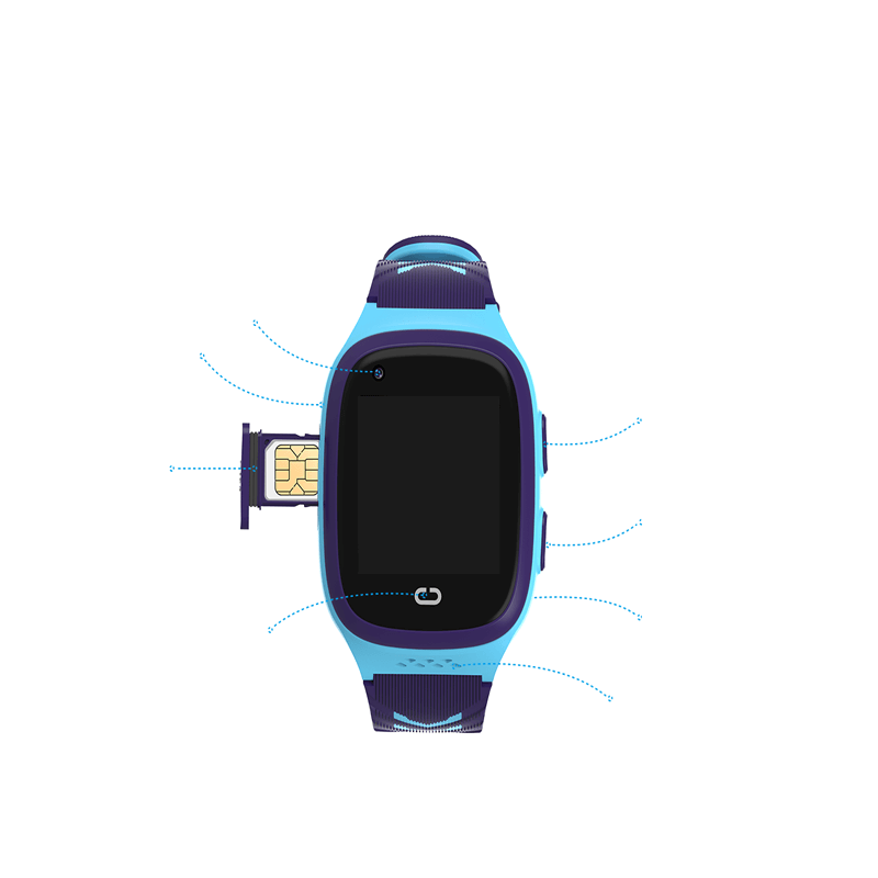 4G Kindersmartwatch met GPS | Waterdichte smartwatch, ideaal voor communicatie en leren via interactieve functies.