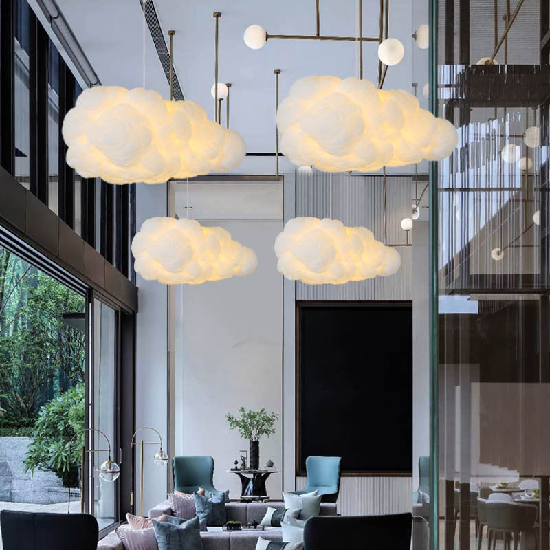 Zwevende wolken kroonluchter | Sfeervolle hanglamp voor keuken en eetkamer