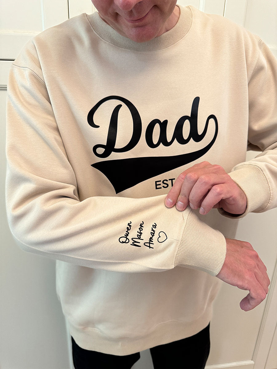 DadPrint | Maak deze Vaderdag onvergetelijk met een gepersonaliseerde 'DAD' hoodie