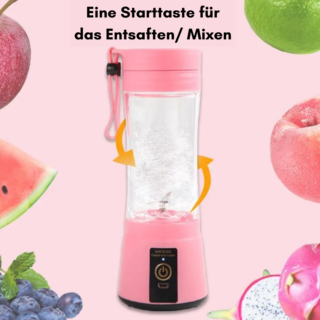 BlendEase Portable Mini Blender | USB rechargeable smoothie and shake cup for home and on the go