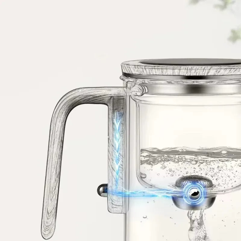 BrewPure Magnetische Theepot | Deluxe glazen theepot met one-click scheide