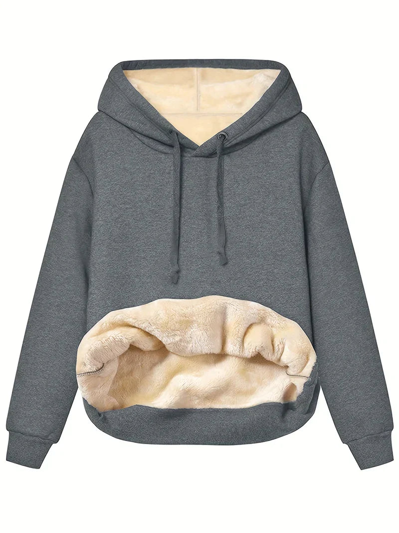 Warme Faux Fur Hoodie | Comfortabele en stijlvolle trui voor koude dagen