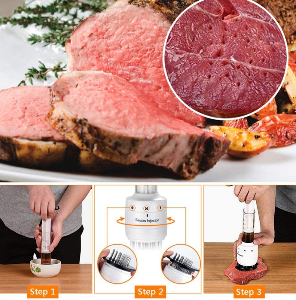 FlavorFusion | Precisiegeregelde marinade-injectie voor ultieme smaak