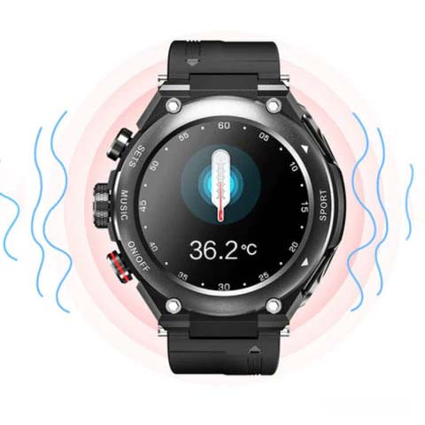 SoundFusion™ | Smartwatch met geïntegreerde oortjesopslag