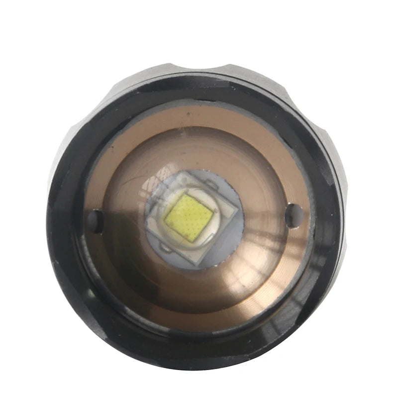 Z12 LED Zaklamp | Tactische LED-zaklamp met 5 standen en zoomfunctie voor gebruik buitenshuis