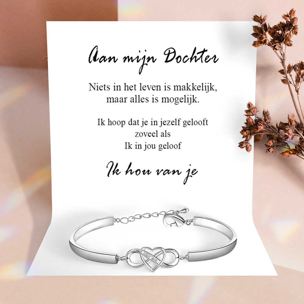 DaughterTouch | Aan mijn dochter - Infinity armband