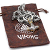 Viking Wolf Amulet Ketting | Viking Wolfskop hanger van roestvrij staal voor mannen