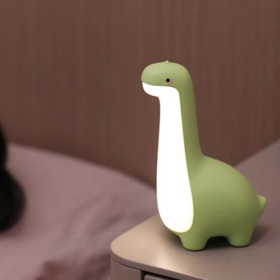 Schattig dinosaurus nachtlampje | Schattige kinderlamp met oogbescherming en USB-oplaadfunctie