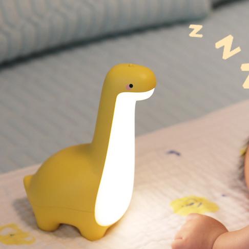 Schattig dinosaurus nachtlampje | Schattige kinderlamp met oogbescherming en USB-oplaadfunctie