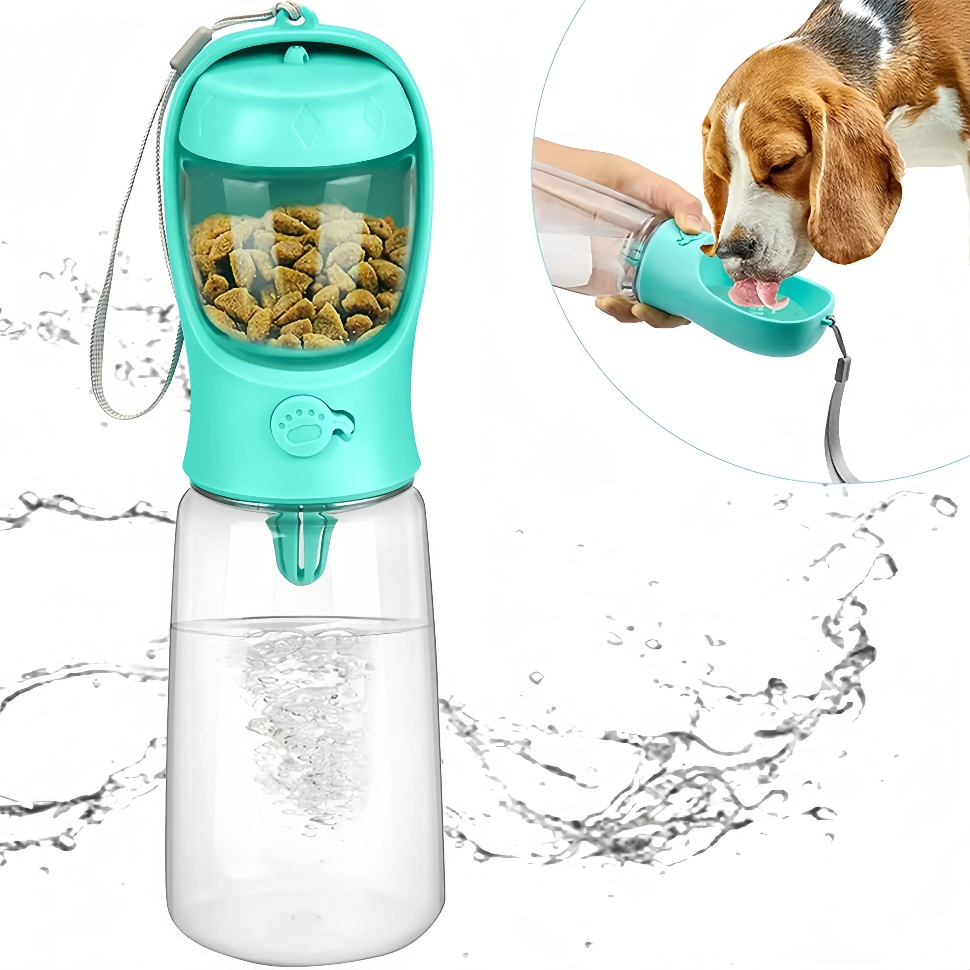 TailTrail Elite Food and Drink Bottle | Convenient drinking and feeding bottle for dogs, cats and puppies on the go