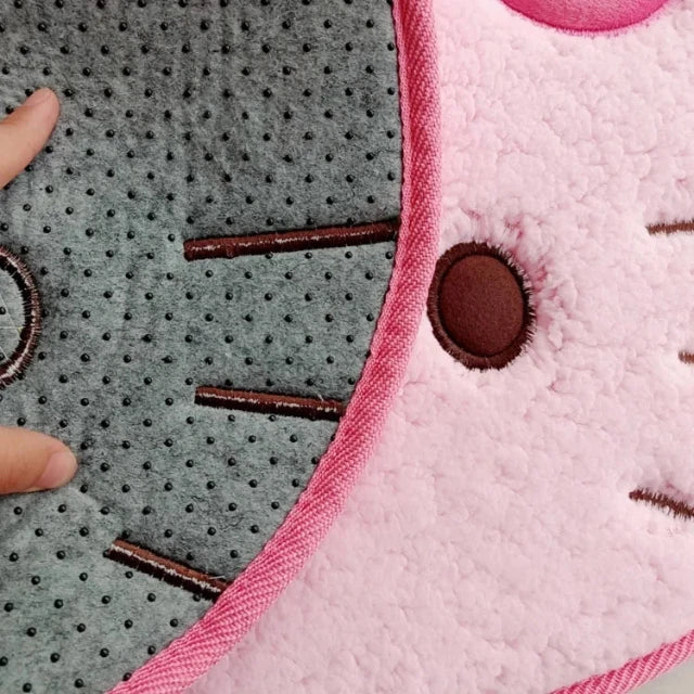 FelineLux Hello Kitty tapijt | Zachte pluche antislipmat voor badkamer en woonkame