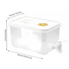 AquaGlide Ice Drink Dispenser | 3.5/5/10L Refrigerator-friendly juice jug with tap and lid for water and juice