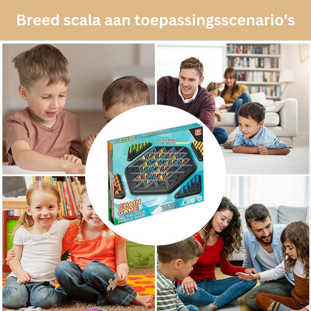 PlaySmart Driehoek Ketting Spel | Ontwikkel essentiële vaardigheden terwijl je plezier hebt.