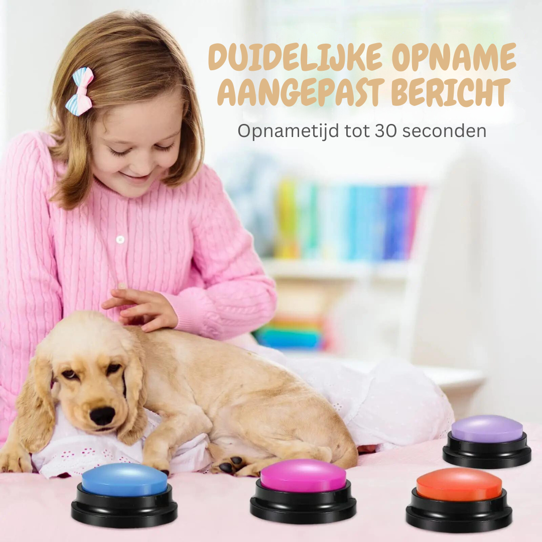 BarkTalk | Ontgrendel duidelijke communicatie met je hond met behulp van de innovatieve knoppen