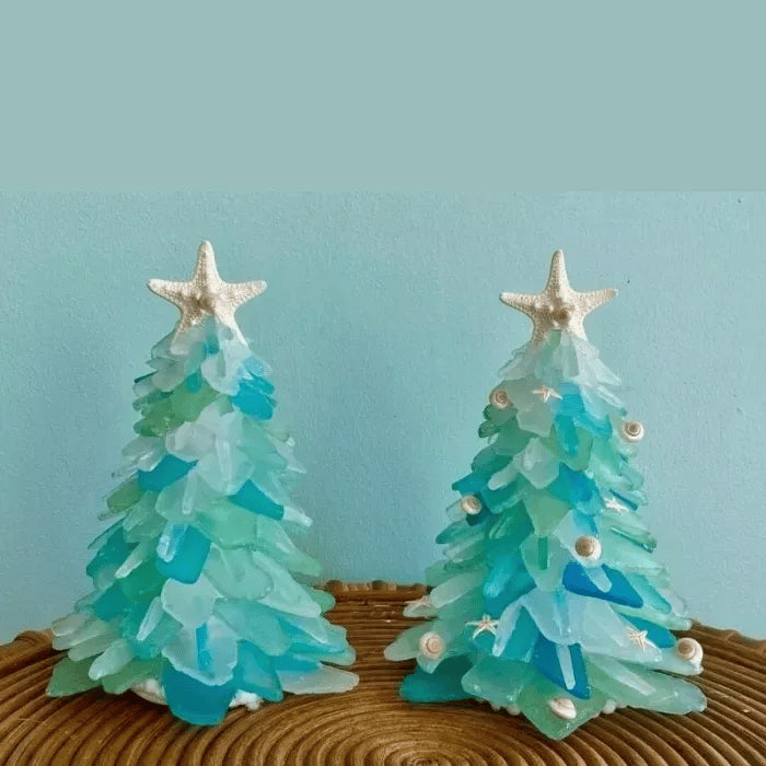 Sea Glass ChristmasTree™ | Handgemaakte unieke zeeglas esthetiek voor kerst