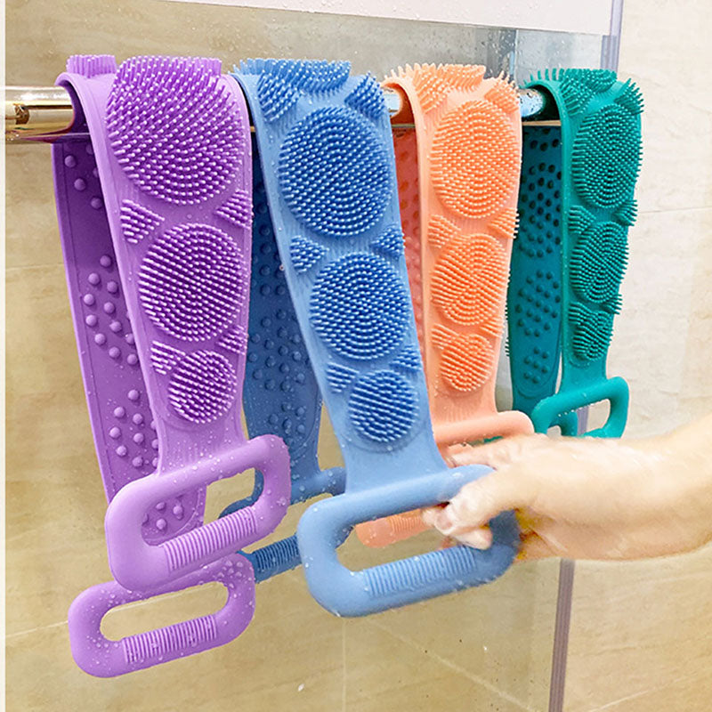 PureGlow Luxury Silicone Scrubber | Interchangeable bath brush for deep skin car