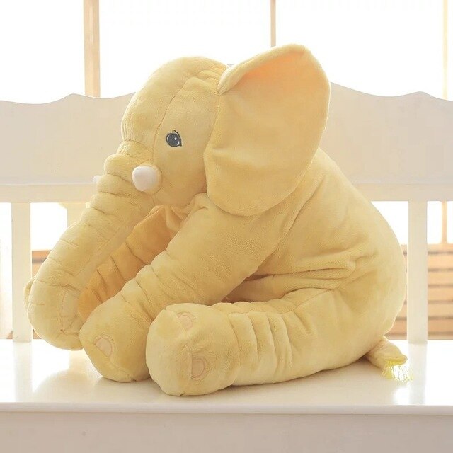 Pluche olifant | Groot zacht olifantenkussen en knuffel voor baby's en kindere